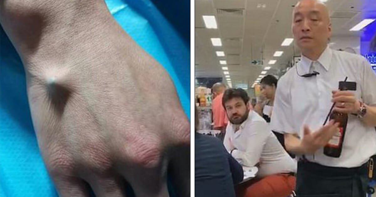 Man tries to open beer using chopstick, and it does not go well at all