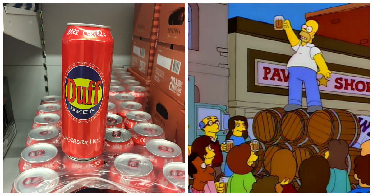 Duff Beer, Homer Simpson's drink of choice, is now available in supermarkets