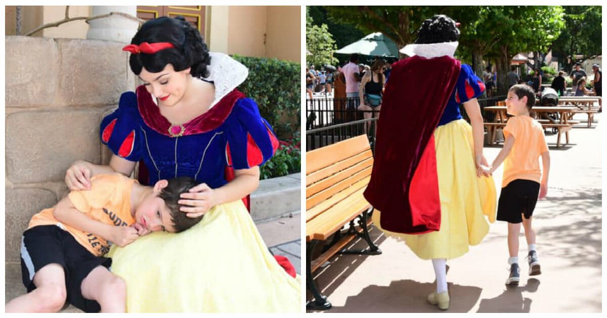Little boy with autism has 'meltdown' at Disney World, but Snow White makes everything better