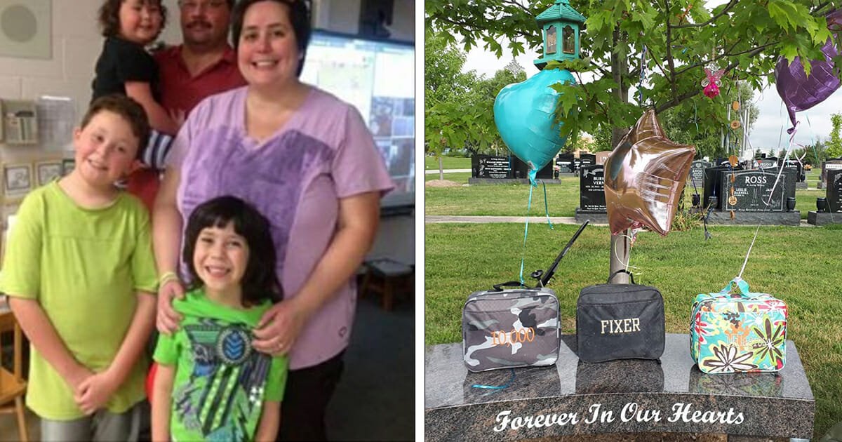 Mom posts photo of her 3 children's graves for 'first day at school' after they're killed by drunk driver