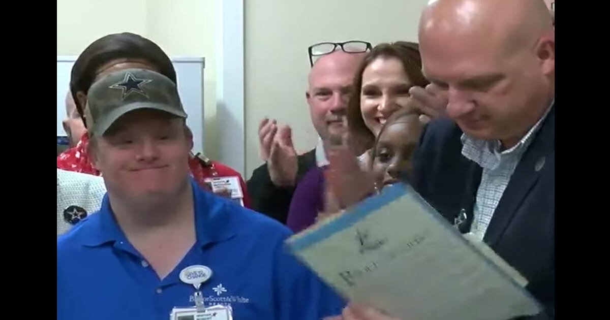 Texas town honors hospital worker with Down syndrome after 27-year career – let's show him love ❤️