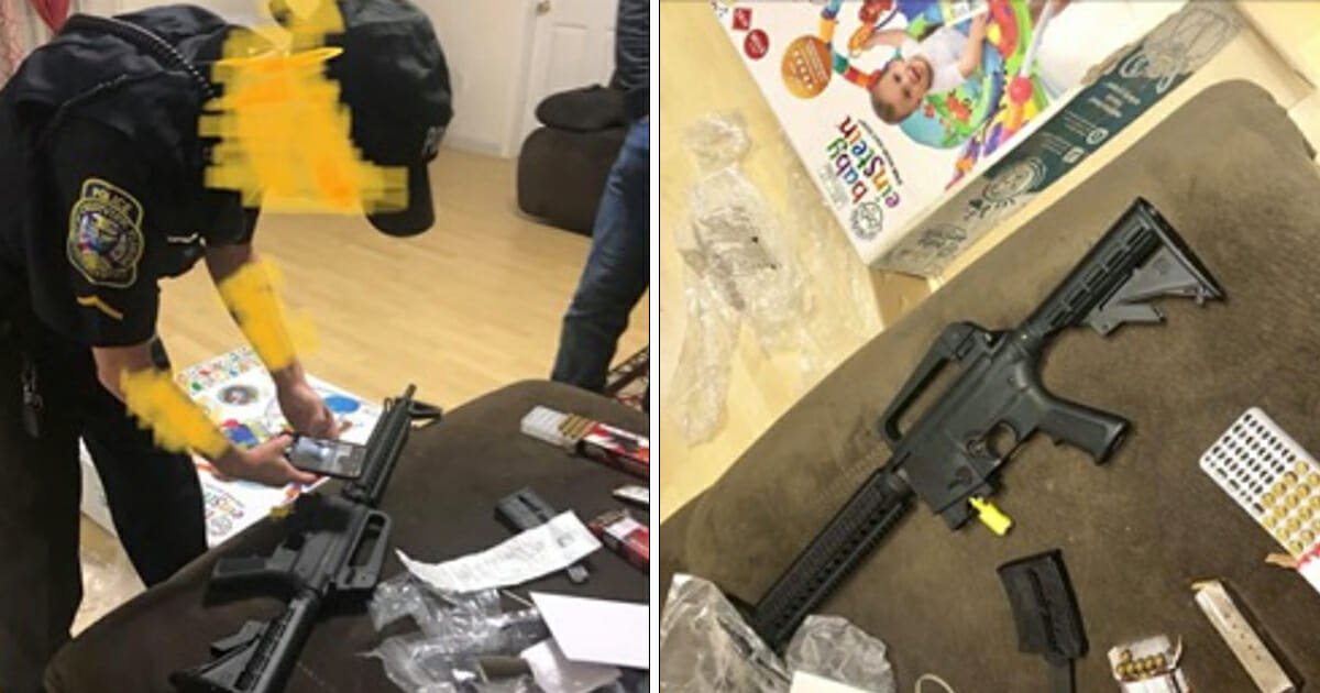 Couple buy baby gift only to discover semi-automatic rifle with live ammo inside