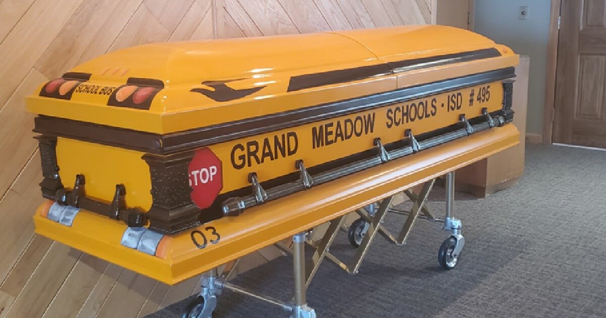 School bus driver who worked 55 years without accident will be laid to rest in special casket