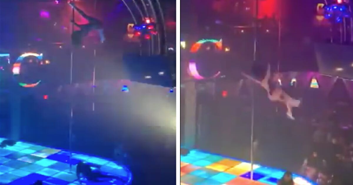 Texas stripper breaks jaw, teeth and sprains ankle after falling from 15-foot pole in routine